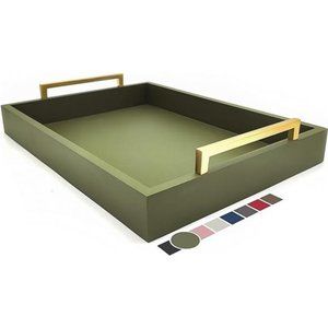 Home Decorative Coffee Table Tray - Ottoman Tray - Breakfast, Drinks, Liquor